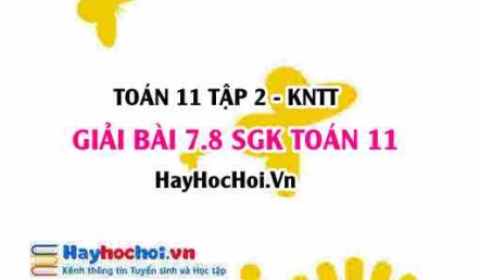 Bài 7.8 SGK Toán 11 Tập 2 Kết nối tri thức